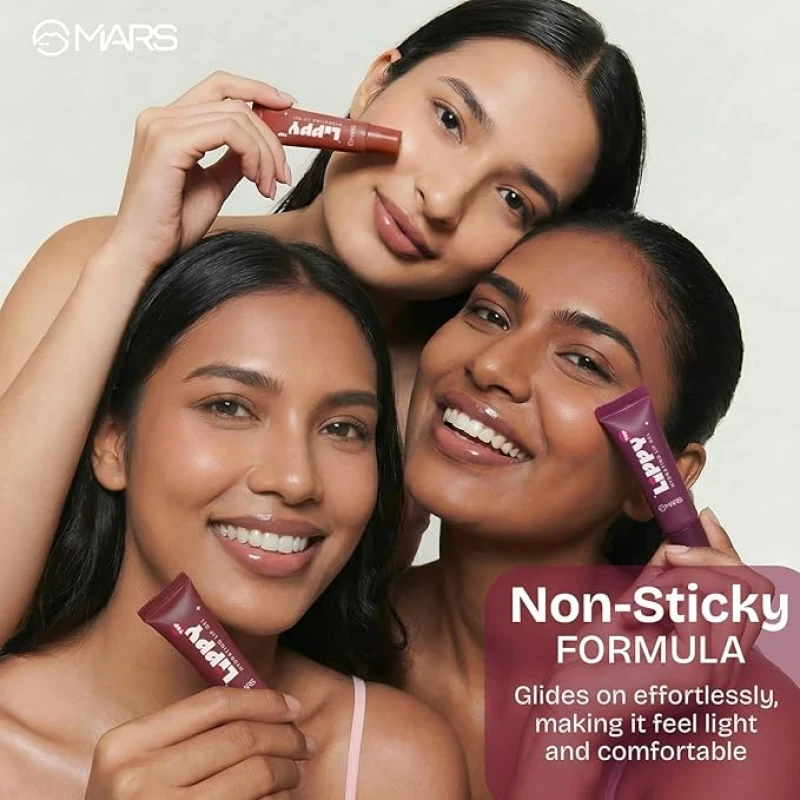 MARS Lippy Top Hydrating Lip Gel (10ml) (04-ZESTY CRANBERRY) | Nourished With Vitamin-E & Shea Butter | Long Lasting Hydration | Glossy Finish | Easy to Apply thumbnail 5